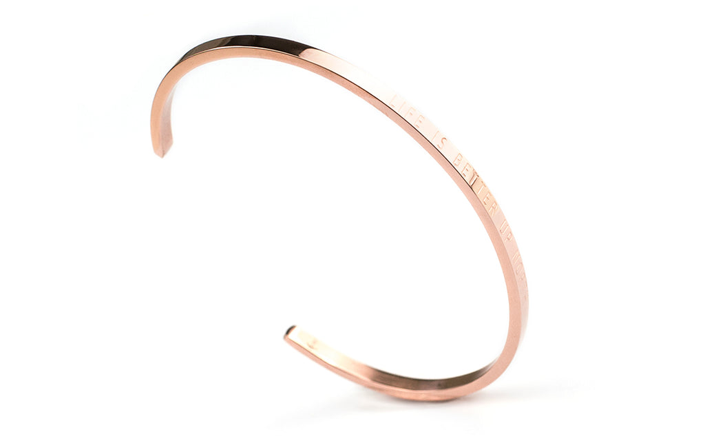 Armreif LIFE IS BETTER UP NORTH (rosé) - Black Mountain Heritage